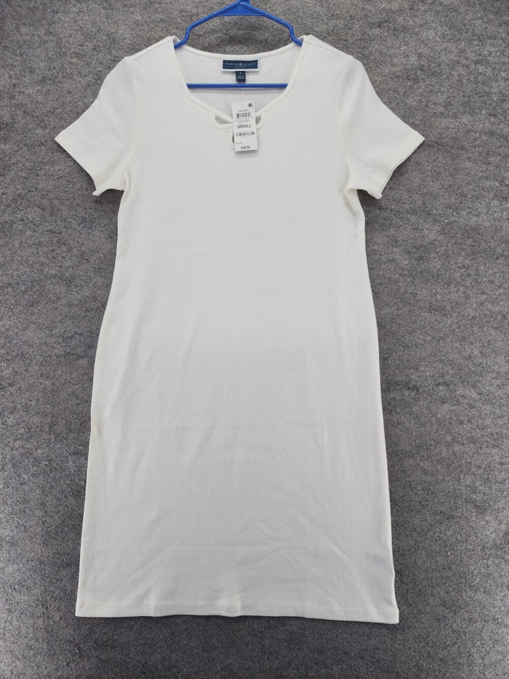 Karen Scott Sport Dress Womens Small Short Sleeve White